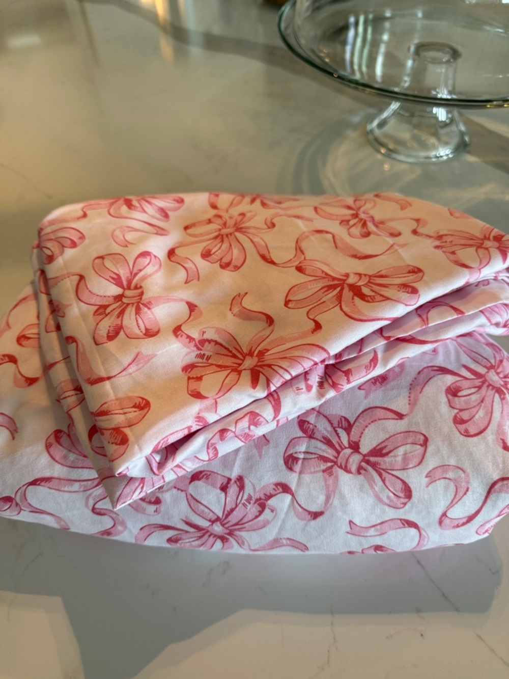 Betsey Johnson White&pink bow duvet